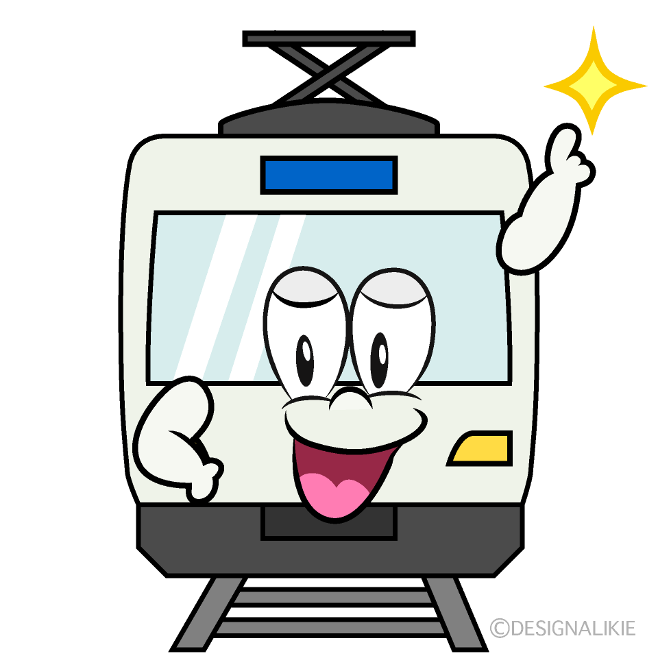 Posing Railway Cartoon Character Image