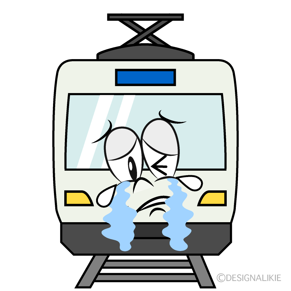 Ferrocarril Llorando Animado