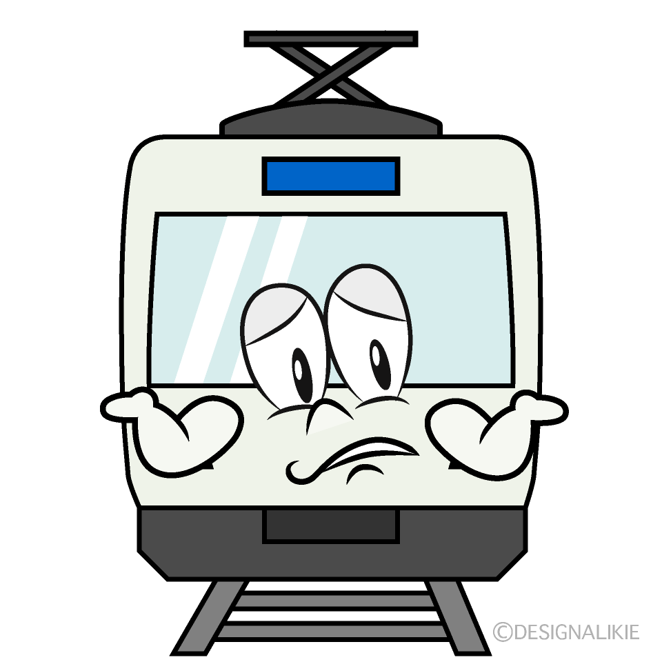 Troubled Railway Cartoon Character Image