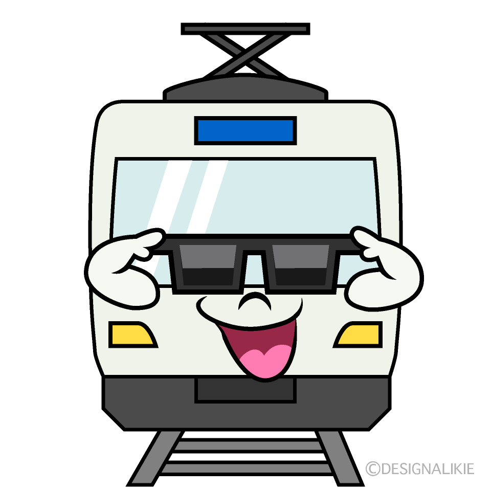 Cool Railway Cartoon Character Image
