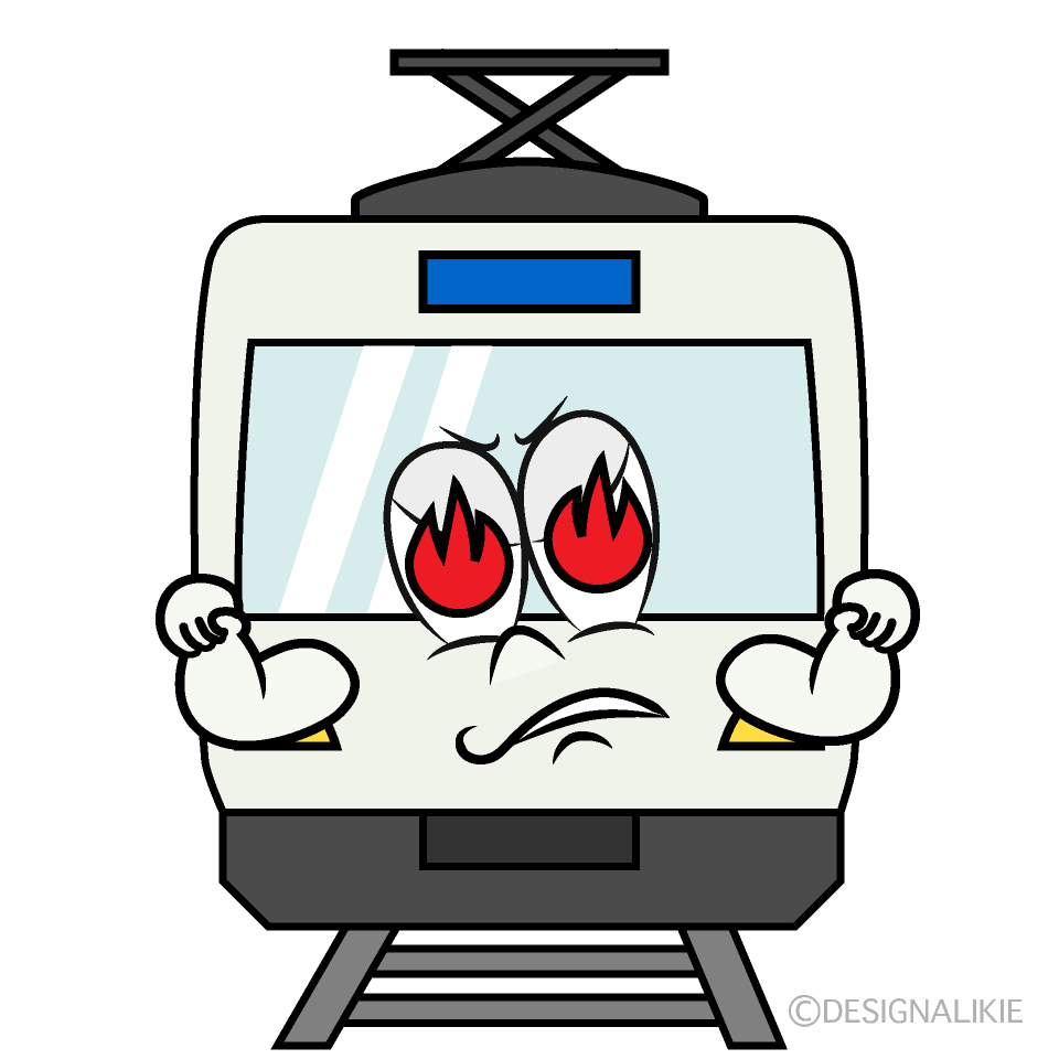 Enthusiasm Railway Cartoon Character Image