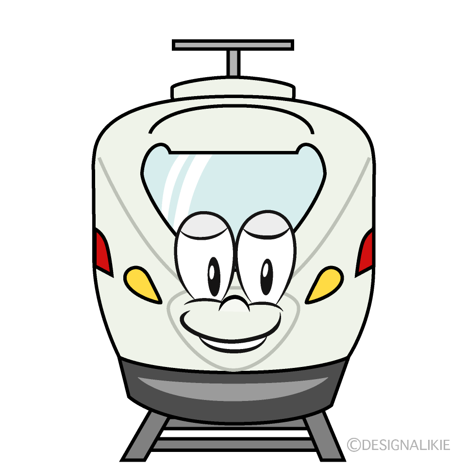Express Train Cartoon Character Image