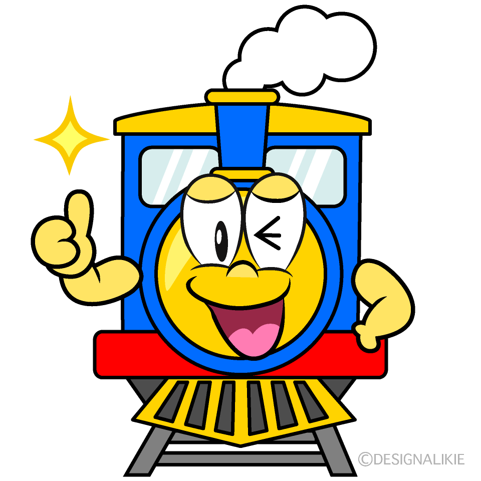 Thumbs up Train Cartoon Character Image