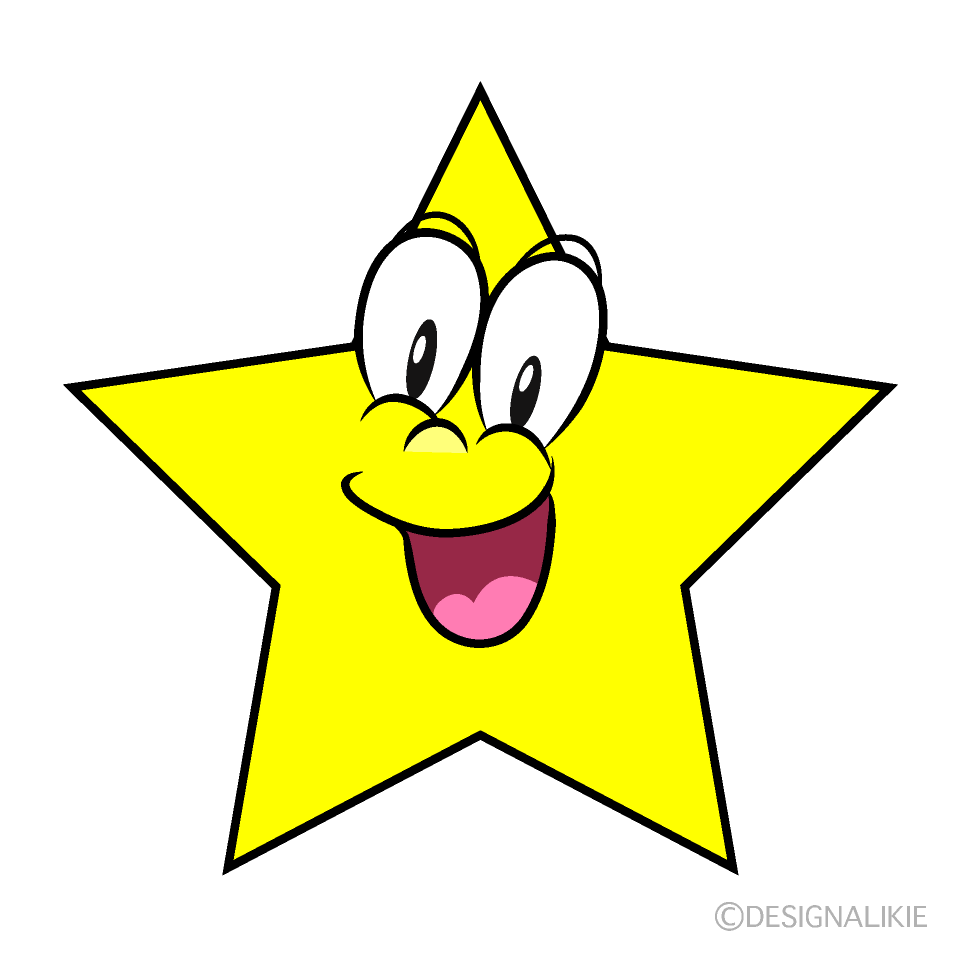 Surprised Star Cartoon Character Image