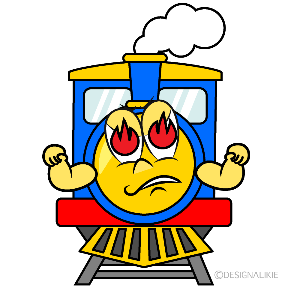 Enthusiasm Train Cartoon Character Image
