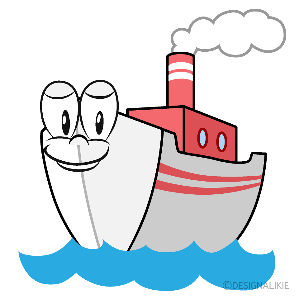 Ship Cartoon Character Image