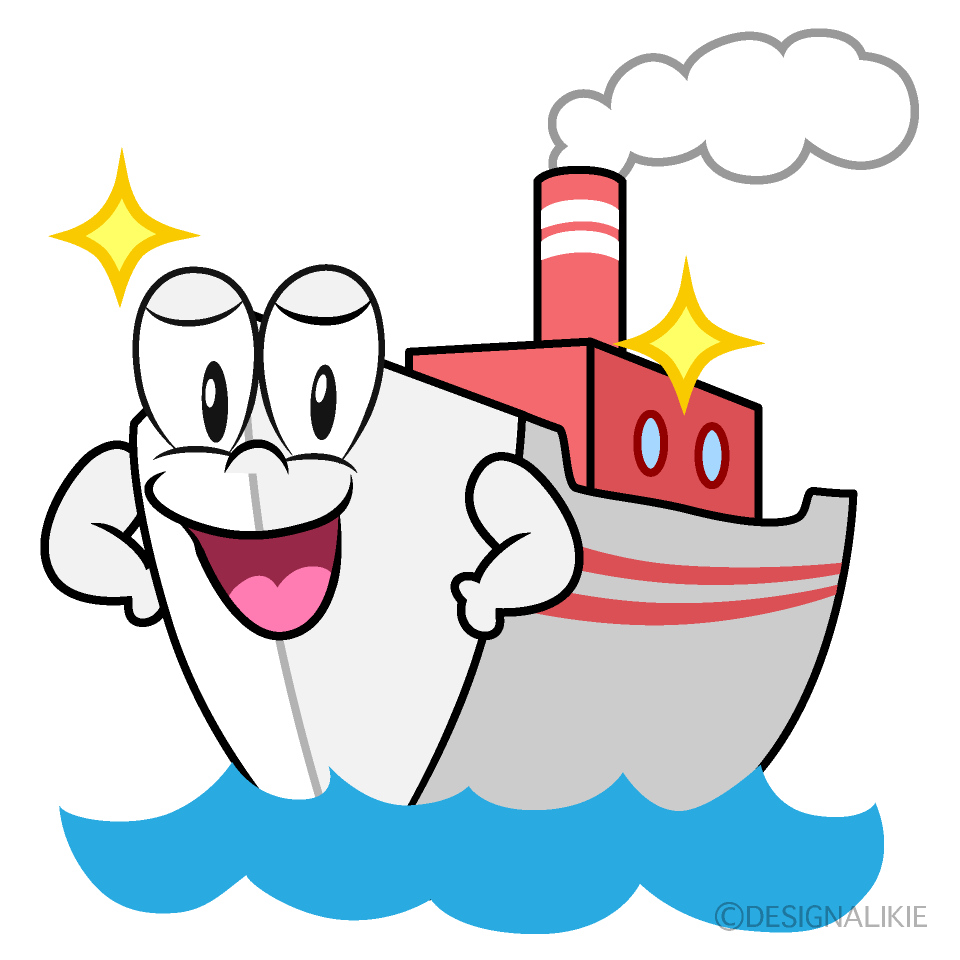 Glitter Ship Cartoon Character Image