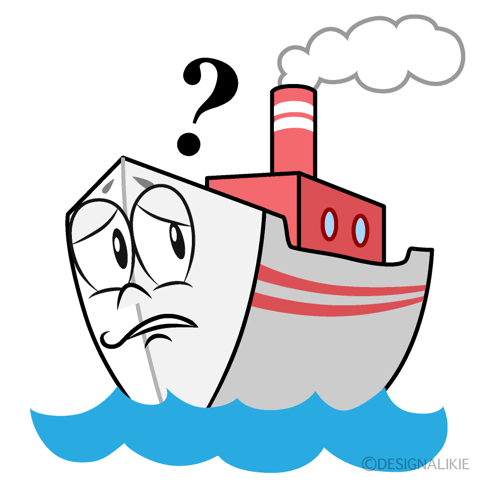 Thinking Ship Cartoon Character Image