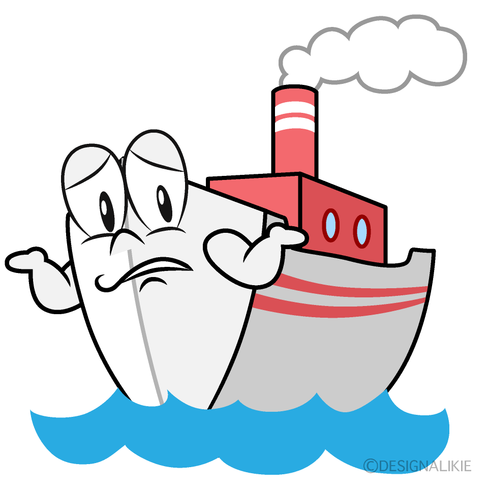 Troubled Ship Cartoon Character Image