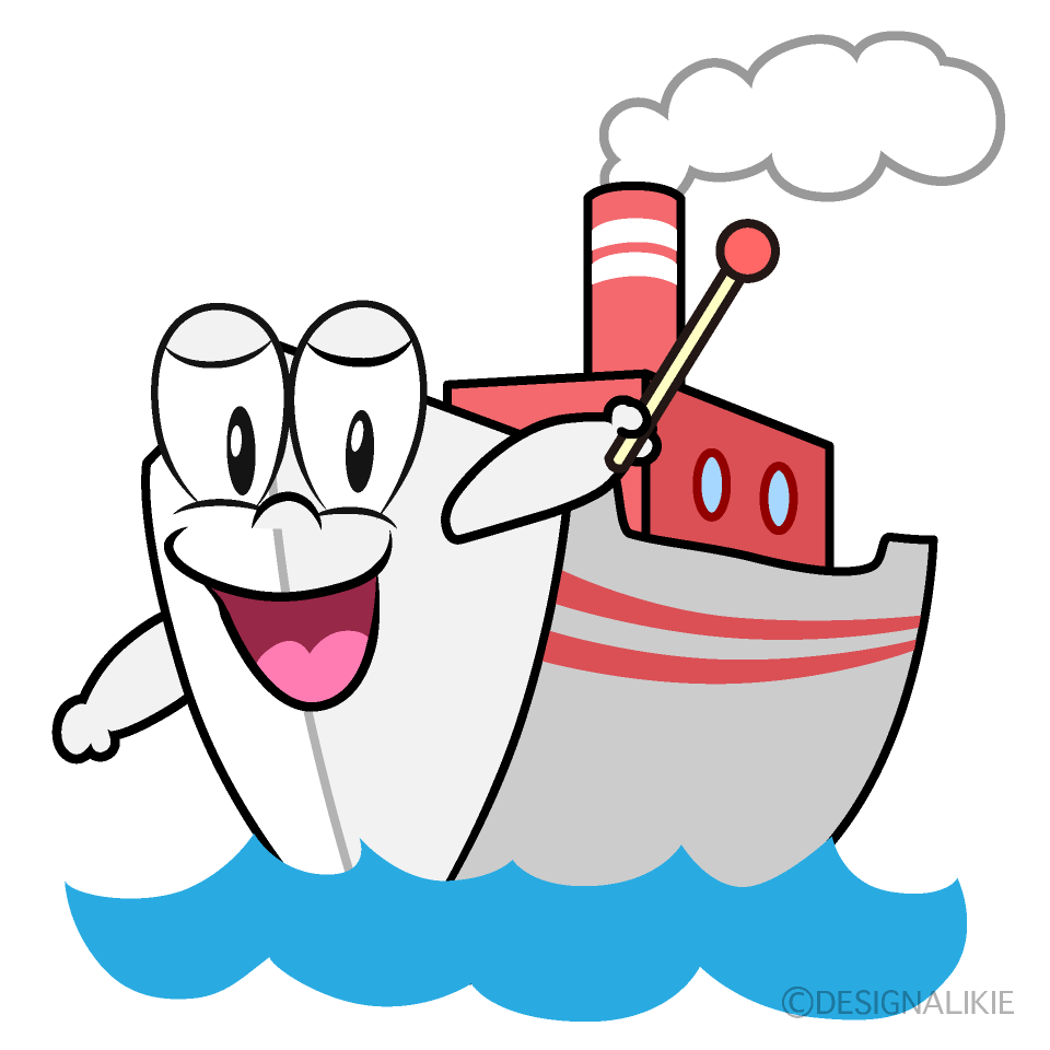 Speaking Ship Cartoon Character Image