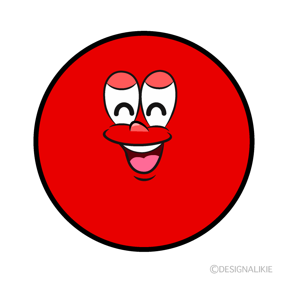Smiling Circle Cartoon Character Image
