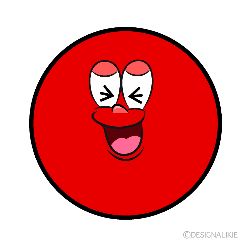 Laughing Circle Cartoon Character Image
