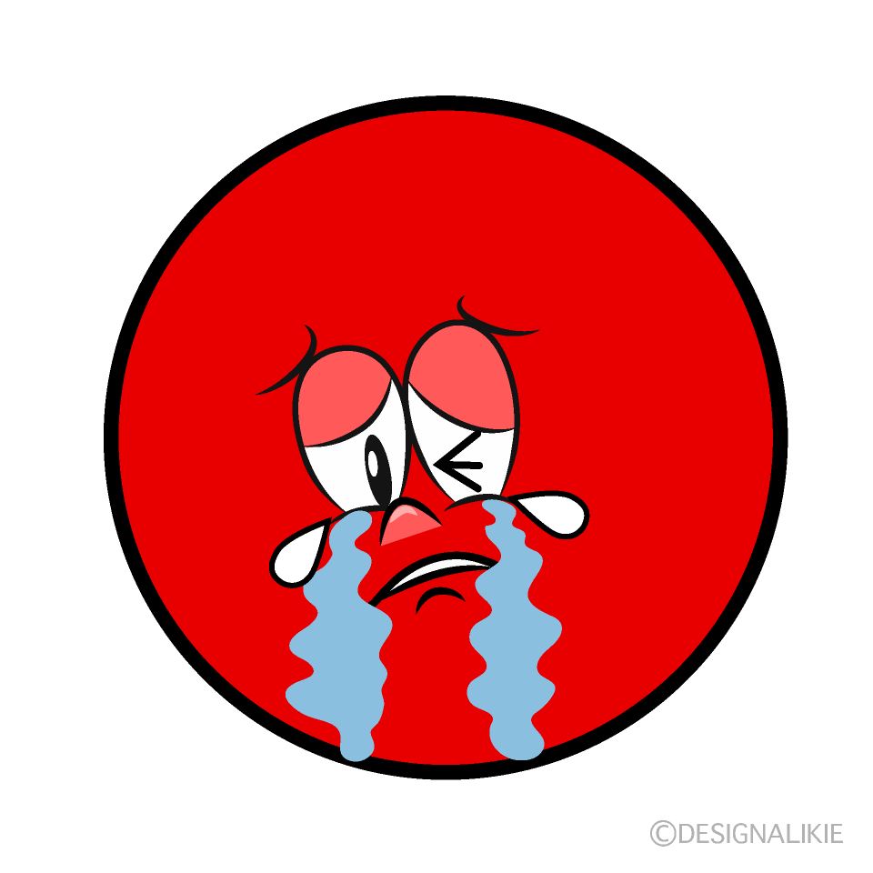 Crying Circle Cartoon Character Image