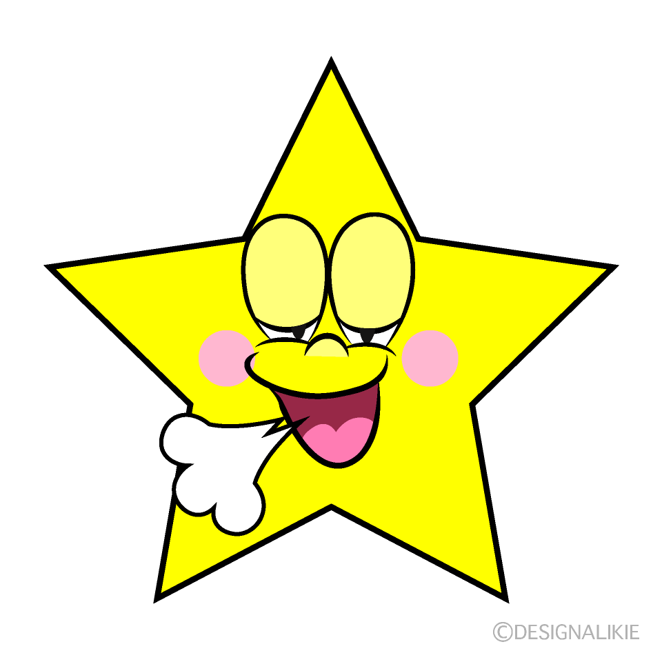 Relaxing Star Cartoon Character Image