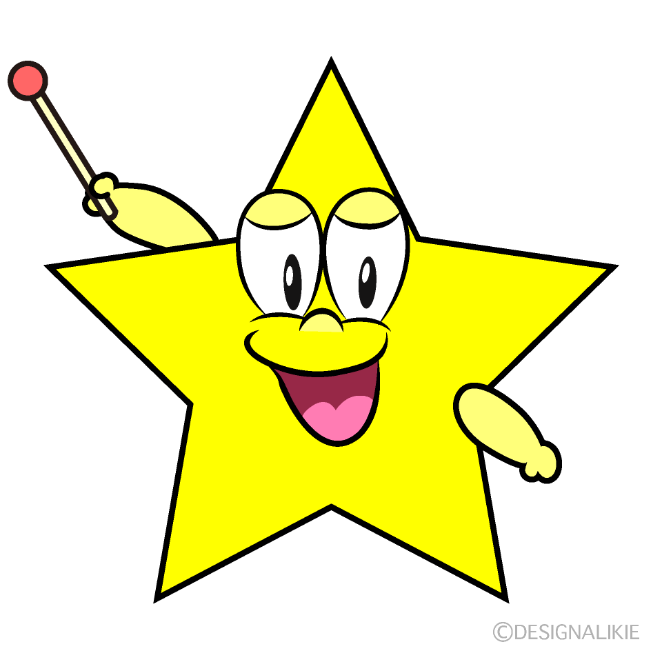 Speaking Star Cartoon Character Image