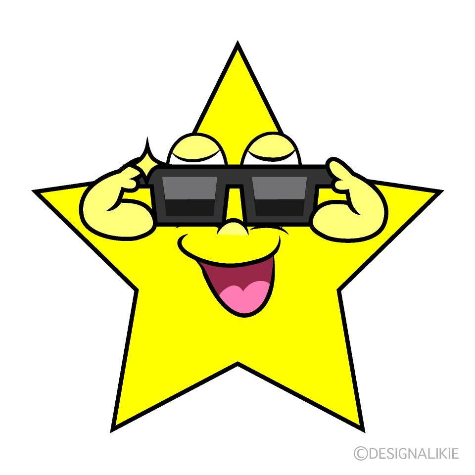 Cool Star Cartoon Character Image