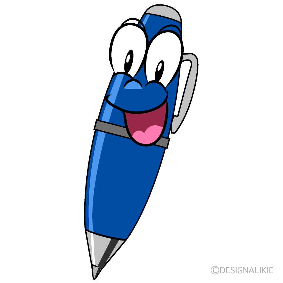 Surprising Pen Cartoon Character Image