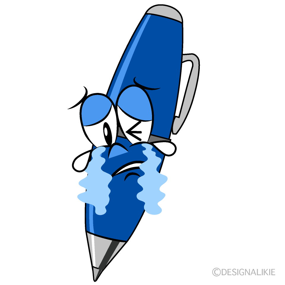 Bolígrafo Llorando Animado