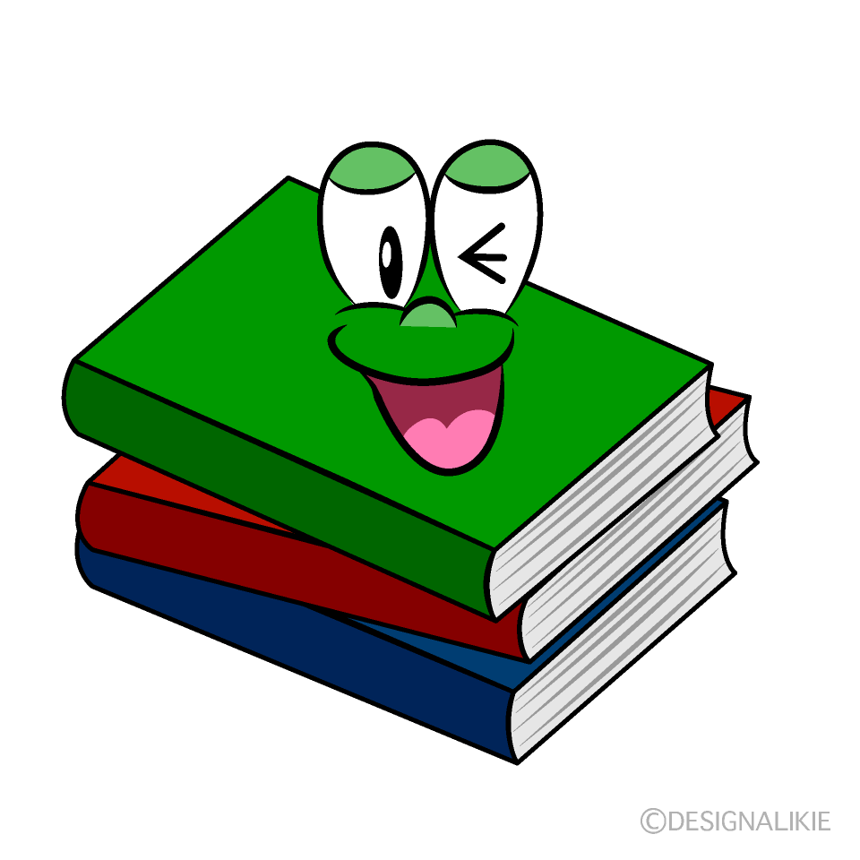 Laughing Books Cartoon Character Image