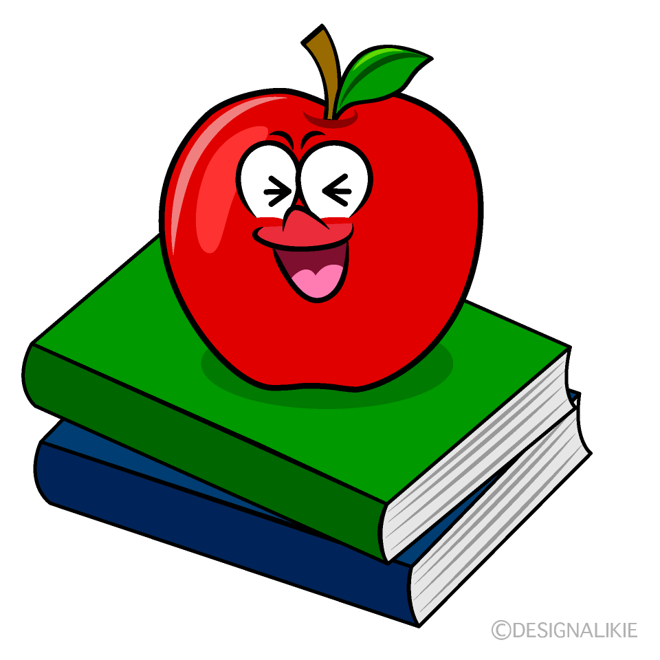 Laughing Apple and Book