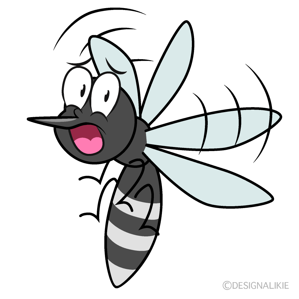 Surprising Mosquito Cartoon Character Image