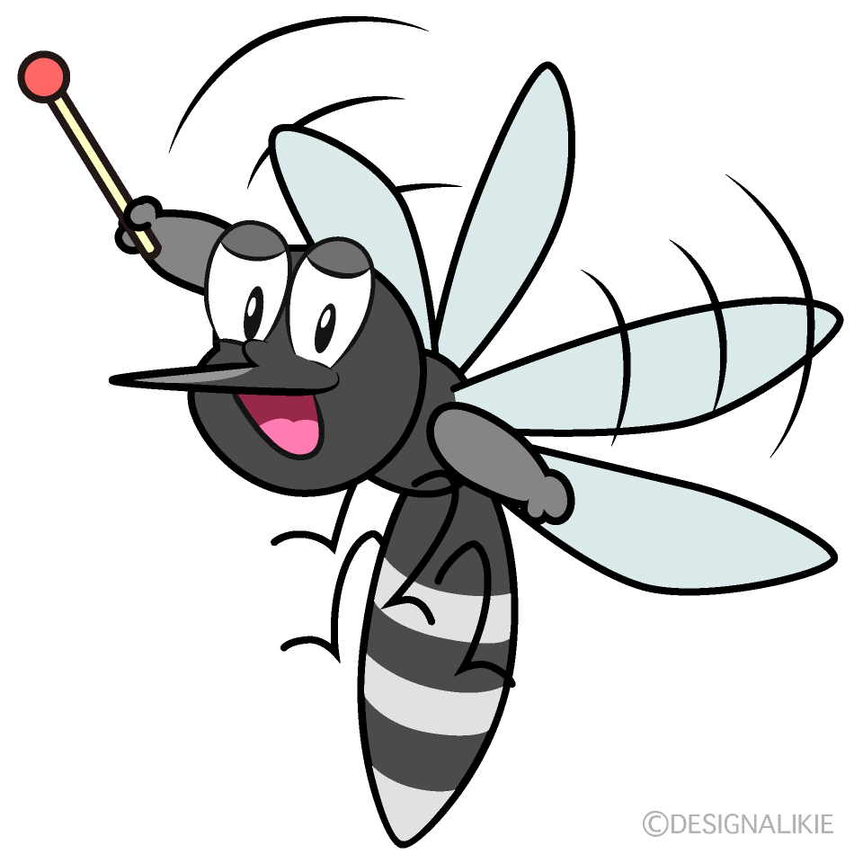 Speaking Mosquito Cartoon Character Image