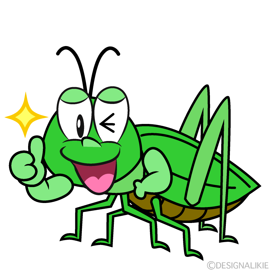 Thumbs up Grasshopper