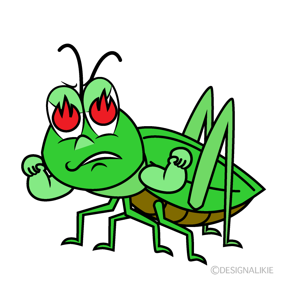 Enthusiasm Grasshopper Cartoon Character Image