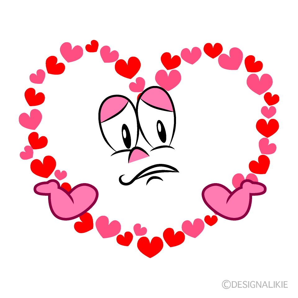 Troubled Heart Wreath Cartoon Character Image