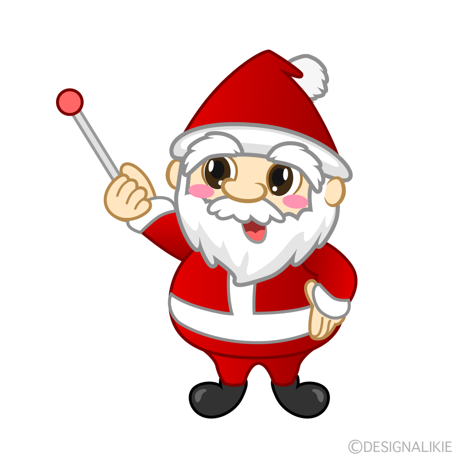 Speaking Mini Santa Cartoon Character Image
