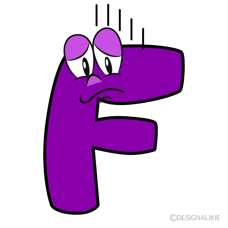 Depressed F Cartoon Character Image