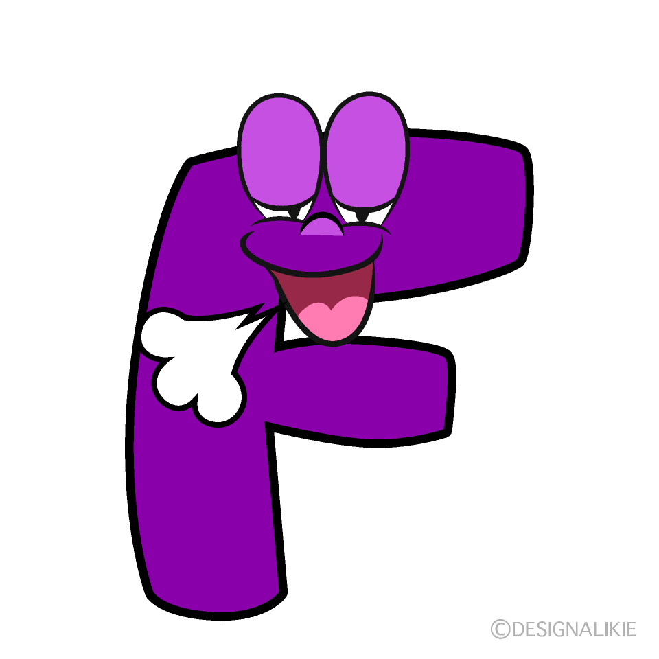 Relaxing F Cartoon Character Image