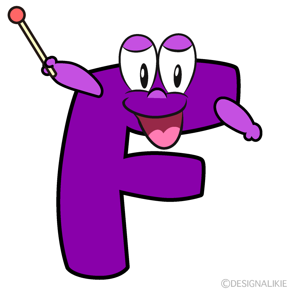 Speaking F Cartoon Character Image