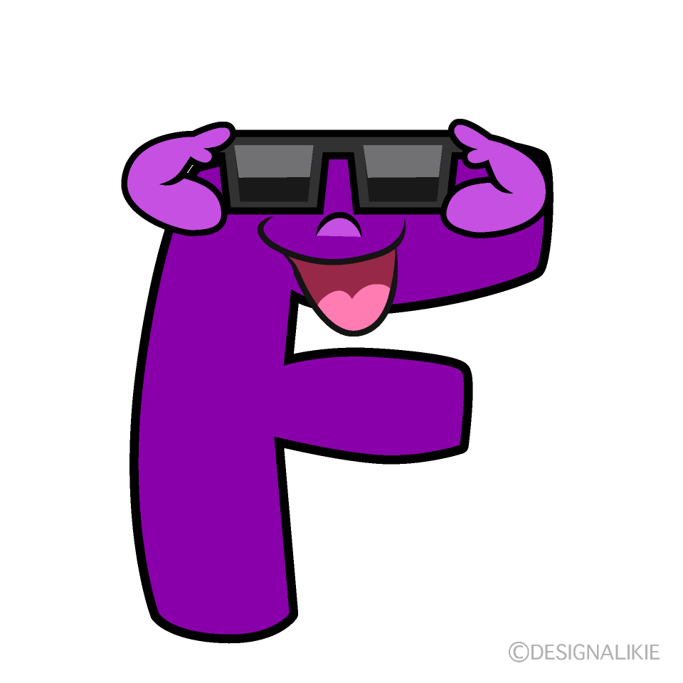 Cool F Cartoon Character Image