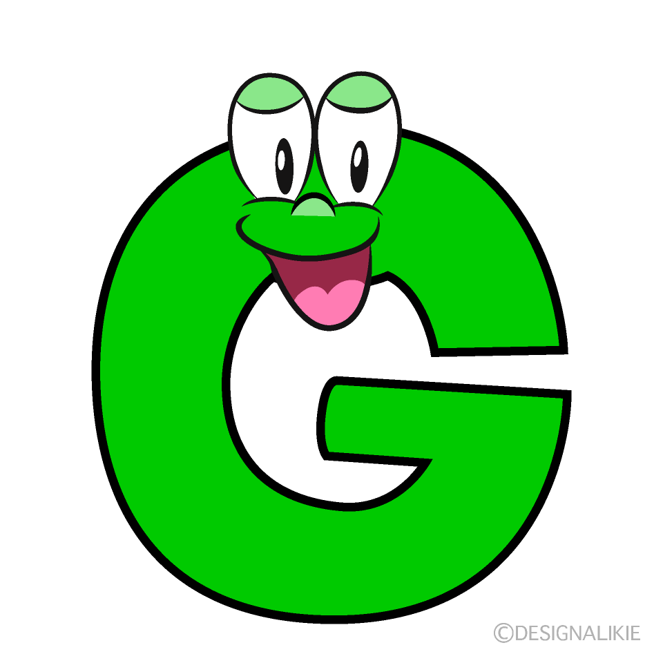 Smiling G Cartoon Character Image