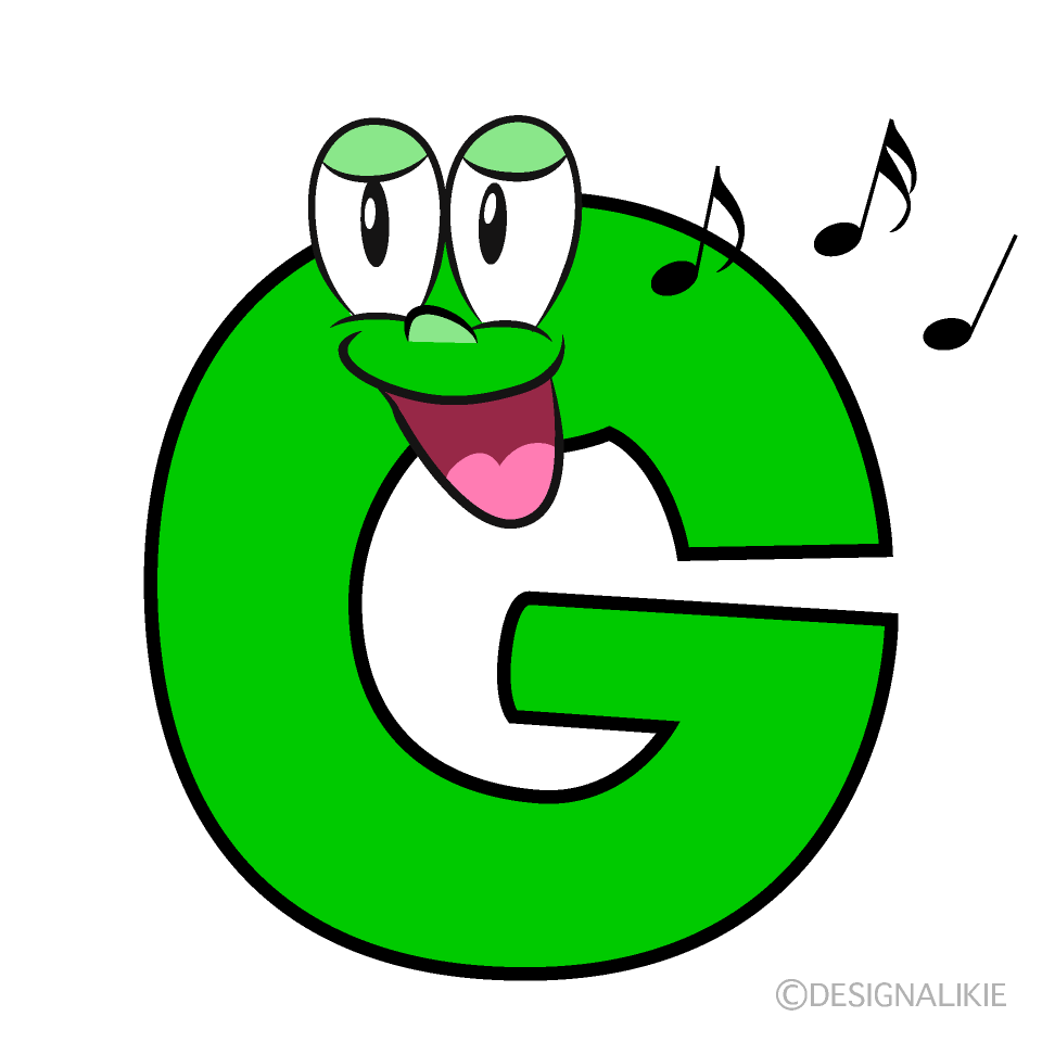 Singing G Cartoon Character Image