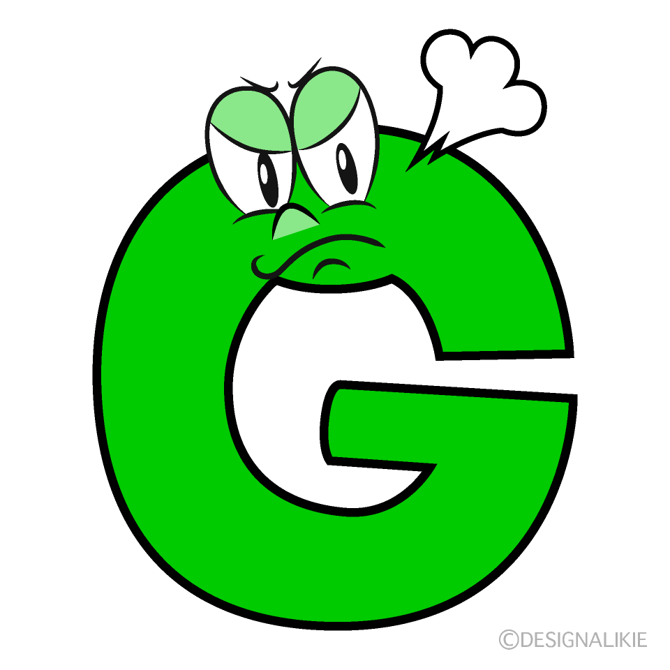Angry G Cartoon Character Image