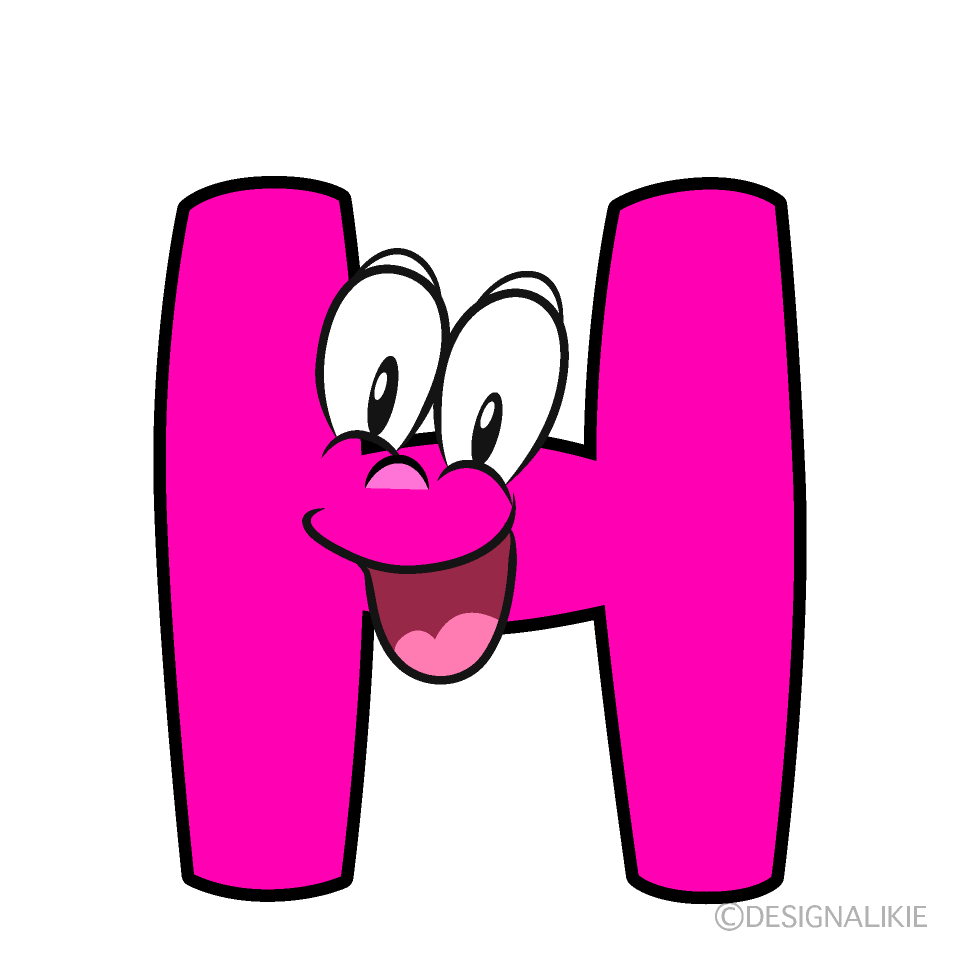 Surprising H Cartoon Character Image