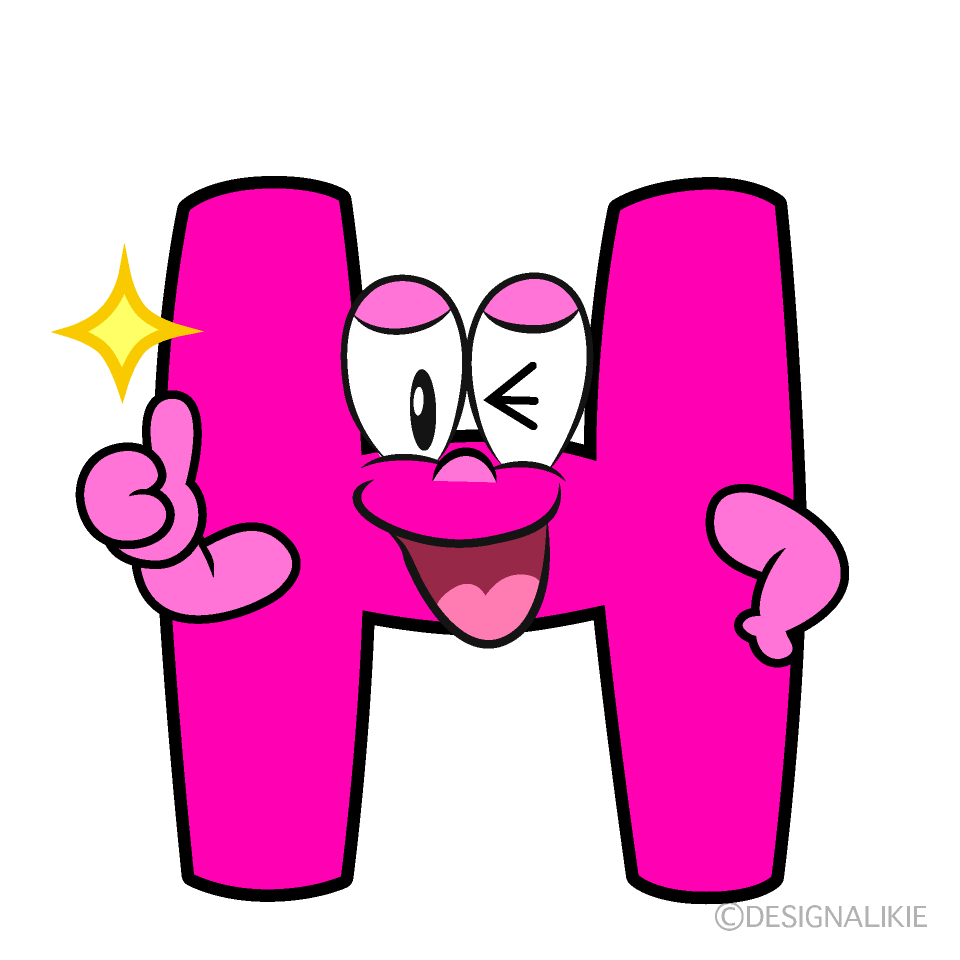 Thumbs up H Cartoon Character Image