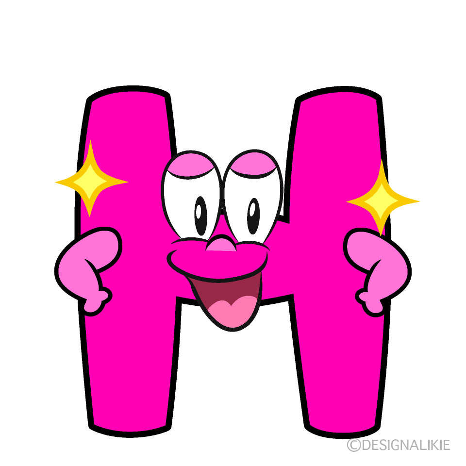 Glitter H Cartoon Character Image