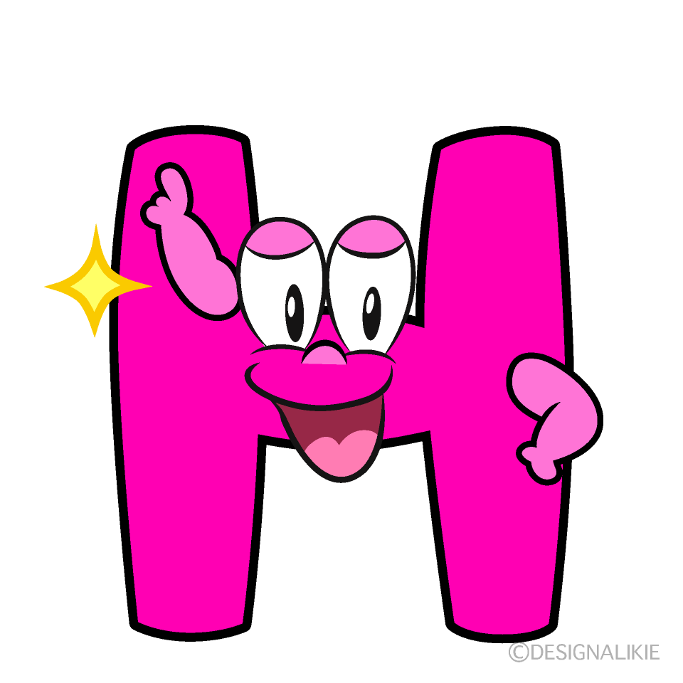 Posing H Cartoon Character Image