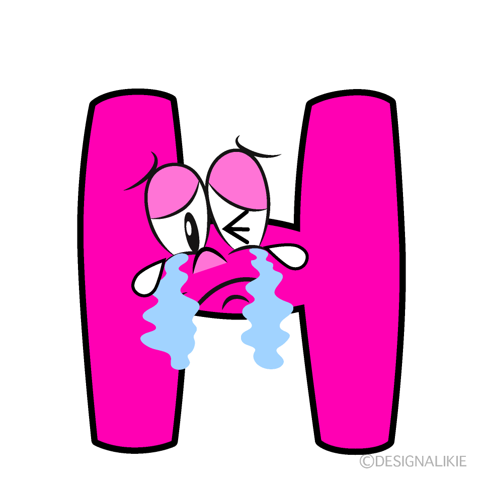 Crying H Cartoon Character Image