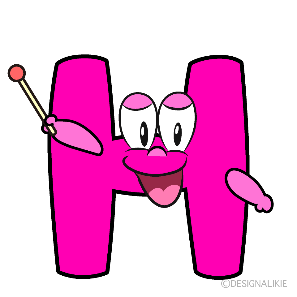 Speaking H Cartoon Character Image