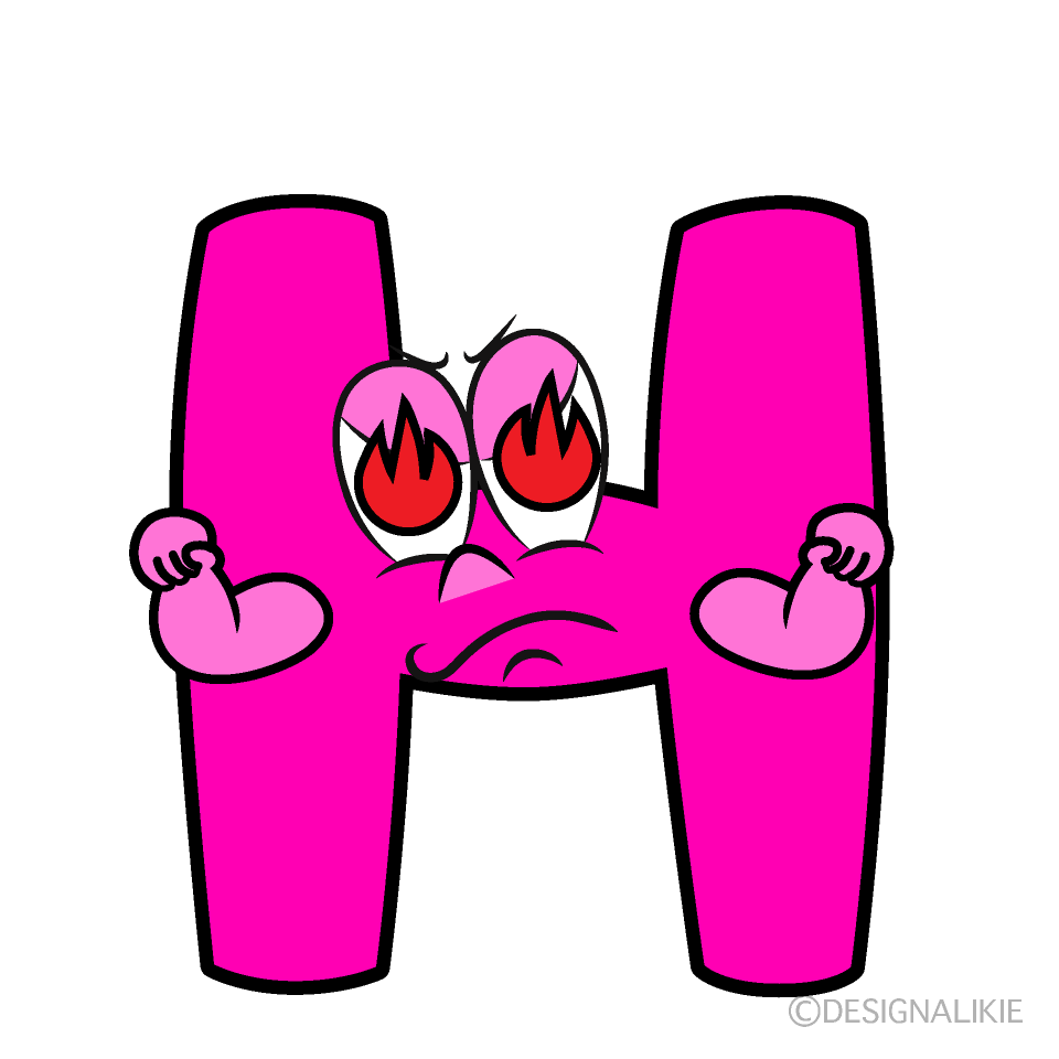 Enthusiasm H Cartoon Character Image