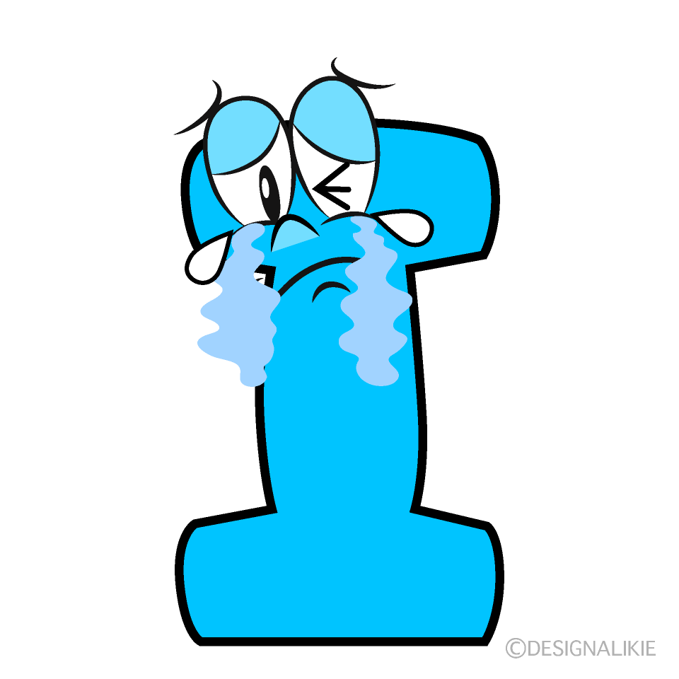 Crying I Cartoon Character Image
