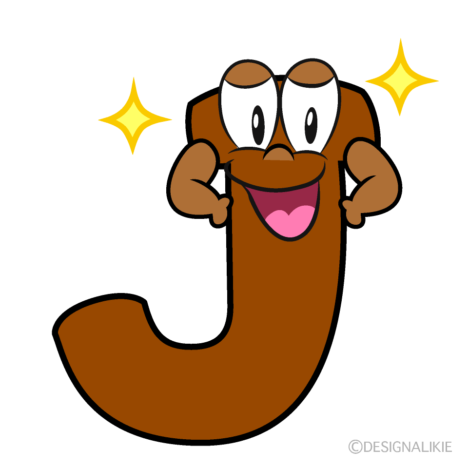 Glitter J Cartoon Character Image