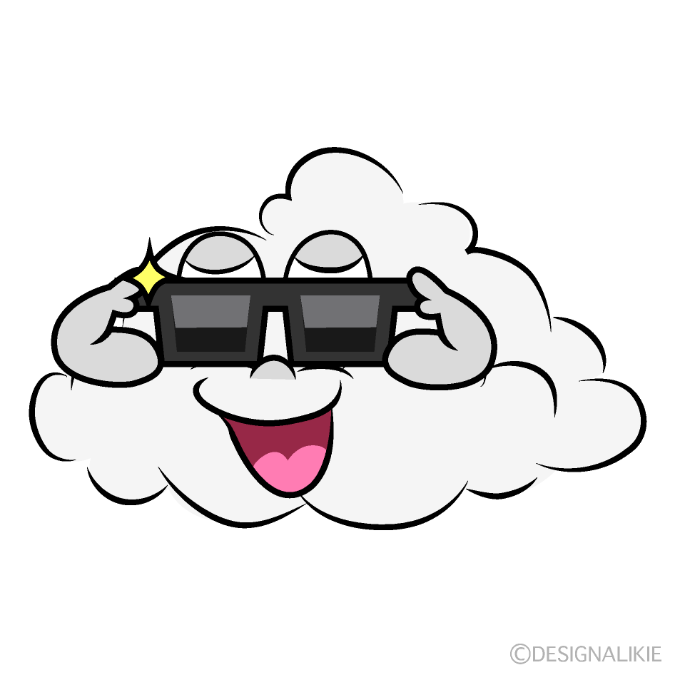 Cool Cloud Cartoon Character Image