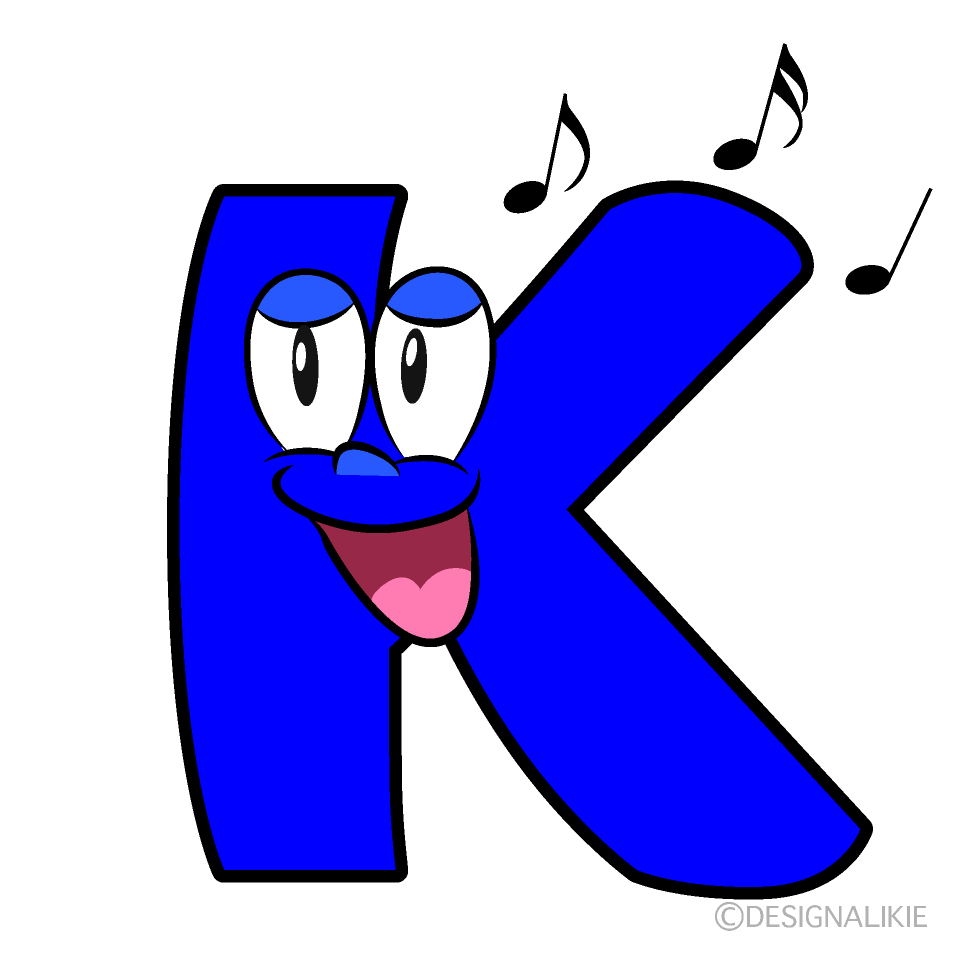 Singing K Cartoon Character Image