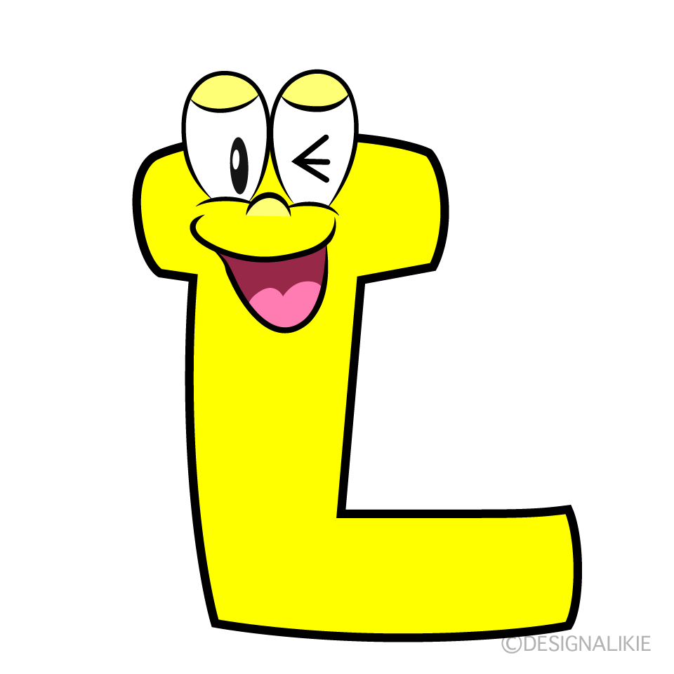 Laughing L Cartoon Character Image