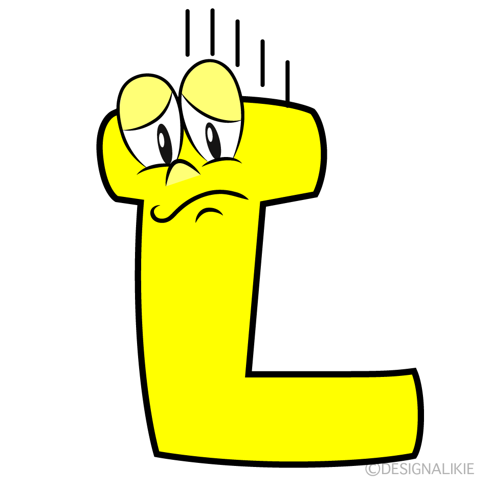 Depressed L Cartoon Character Image